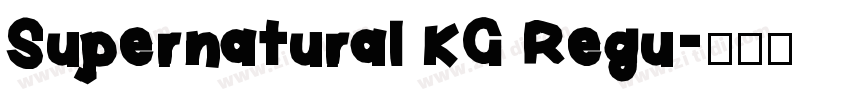 Supernatural KG Regu字体转换